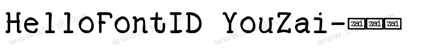 HelloFontID YouZai字体转换